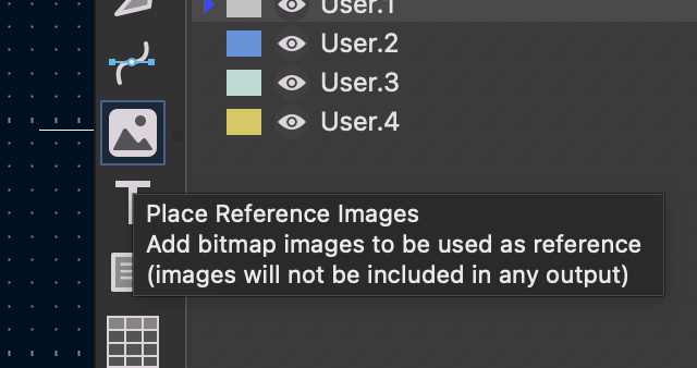 Add reference image on the toolbar