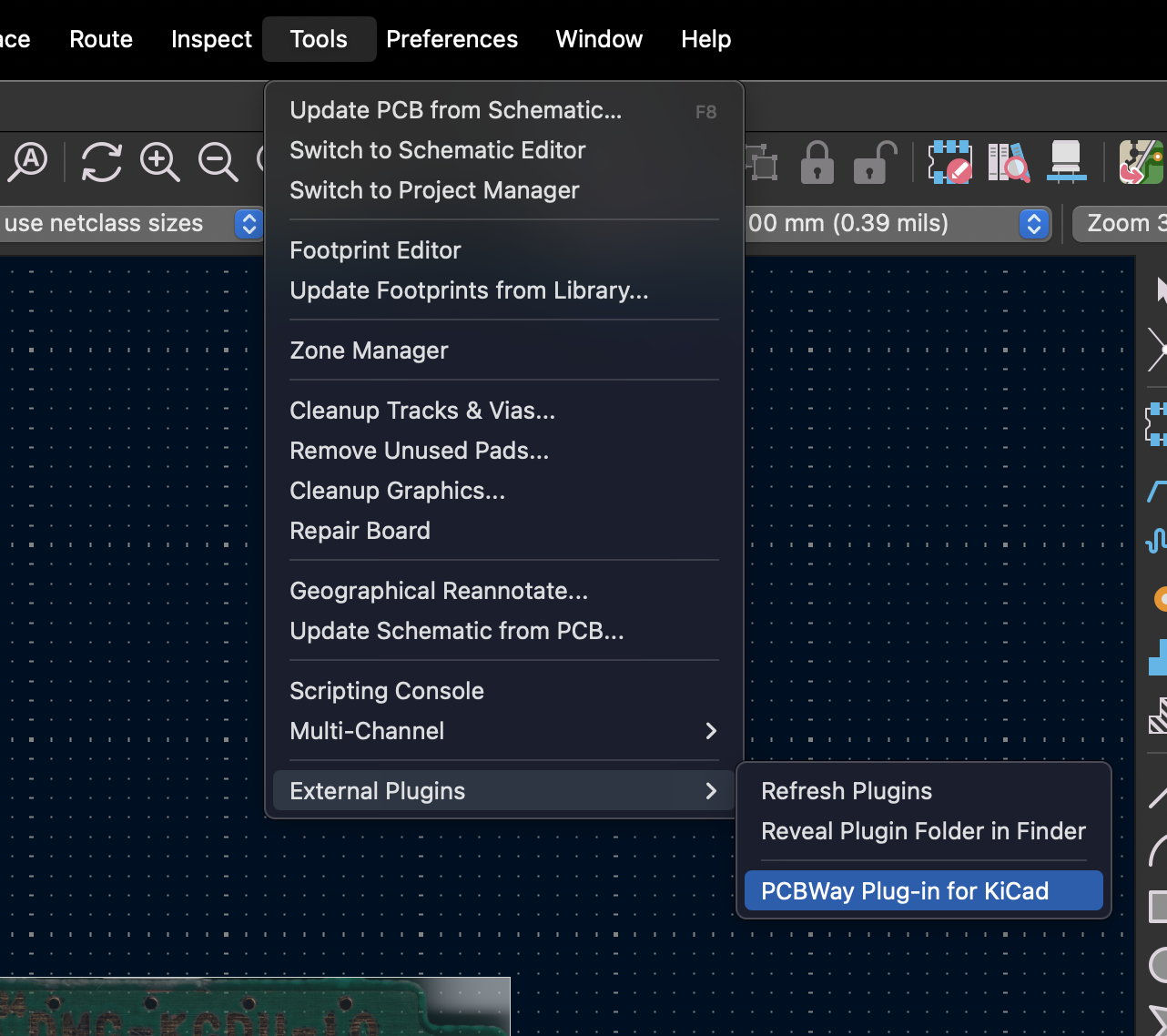 PCBWay plugin for KiCad