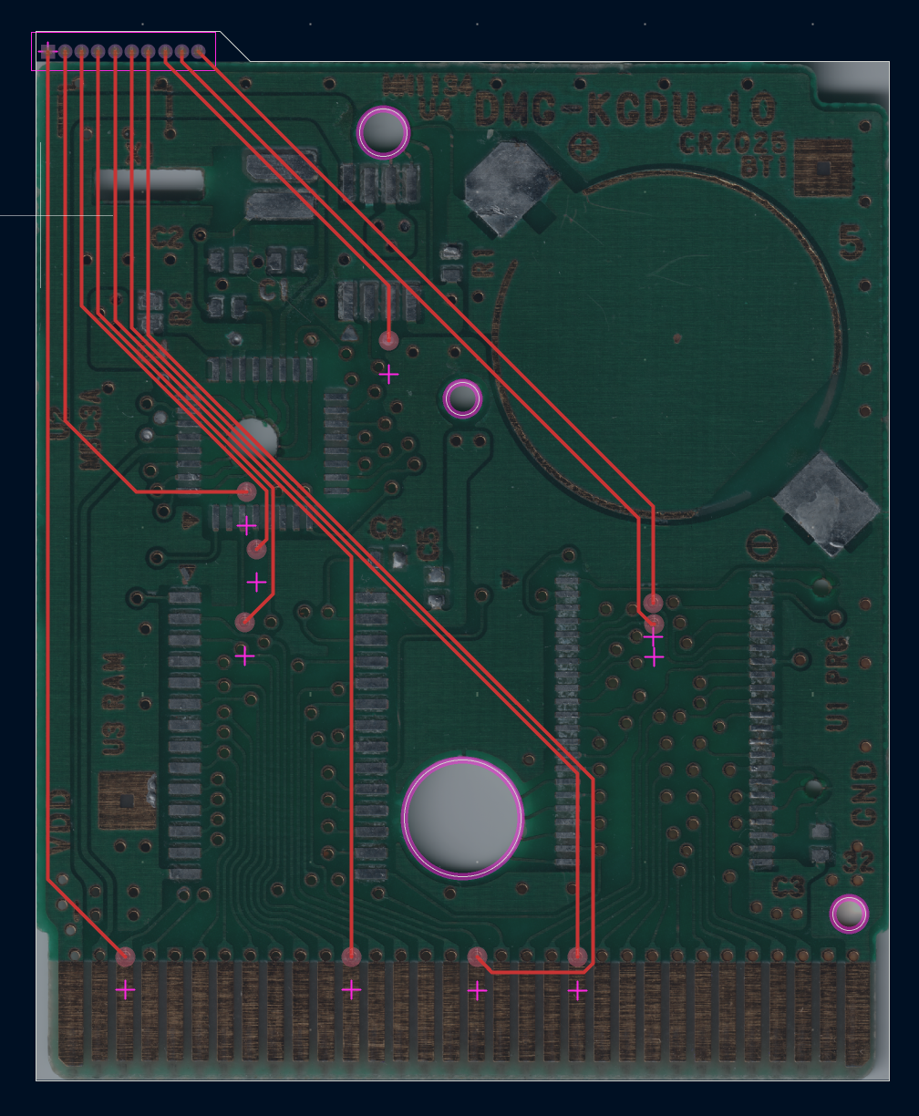 The test board layout